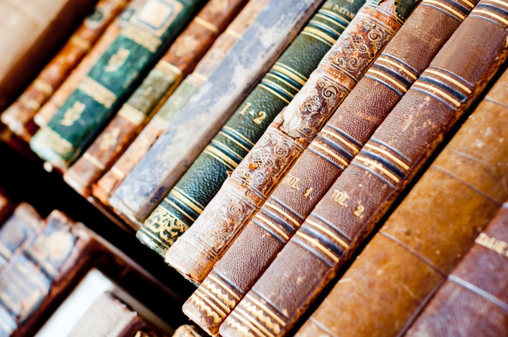 Old antique books